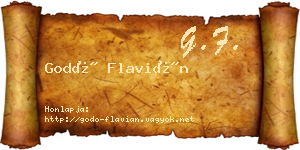 Godó Flavián névjegykártya