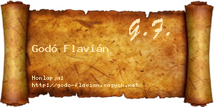 Godó Flavián névjegykártya