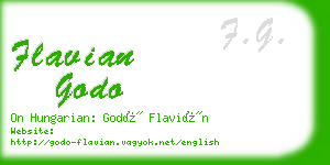 flavian godo business card